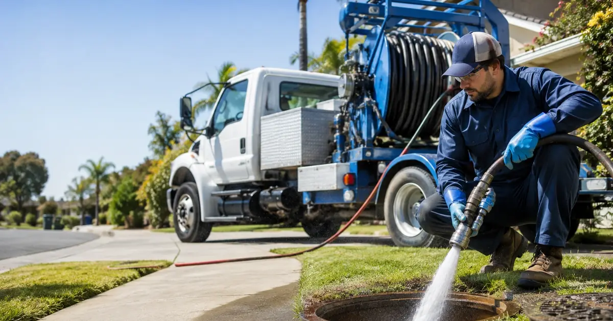 Hydro jet sewer cleaning Yountville