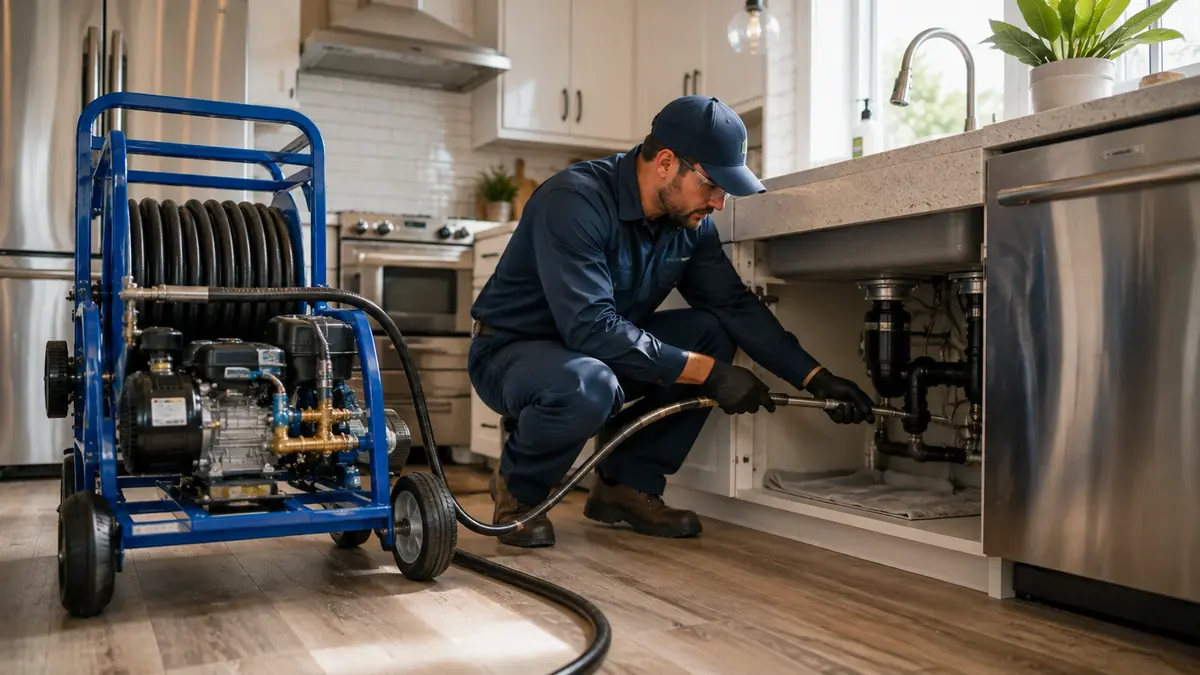 Kitchen Drain Hydro Jetting in Yountville